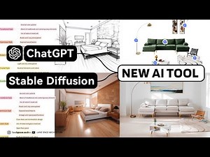 ChatGPT + Stable Diffusion AI whiteboard for Architecture and Interior Design