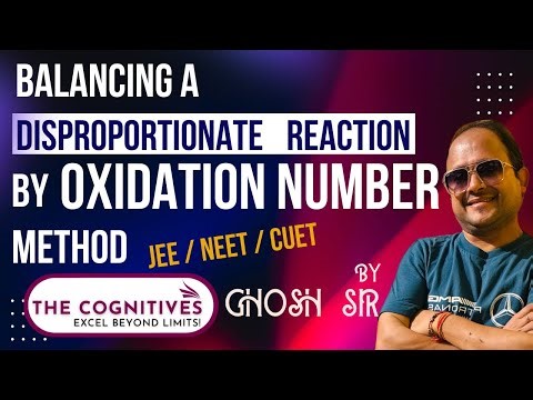 Balancing a Disproportionate Reaction by ON Method | Ghosh Sir | NEET | CUET | JEE | KVPY | Redox