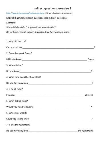 Embedded questions online exercise