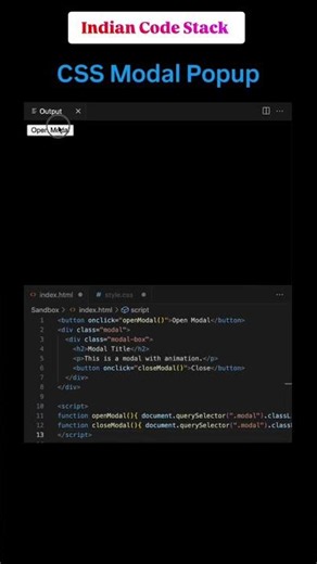 Modern Popup Modal Design 🎯✨