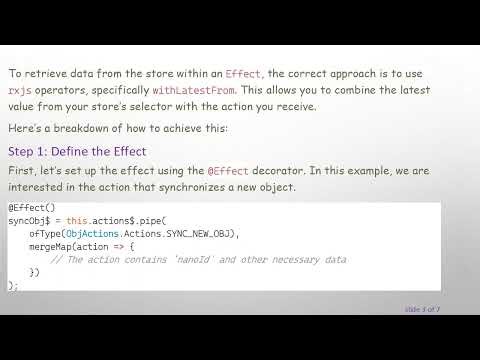 Getting Data from Store in Angular Effect with ngrx