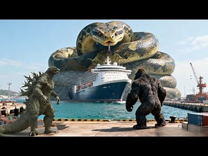 King Kong and Godzilla vs. Giant Python Snakes: A Major Clash At Sea And İn The City