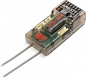 Spektrum AR637T DSMX 6-Channel AS3X Telemetry Receiver, SPMAR637T Silver Large