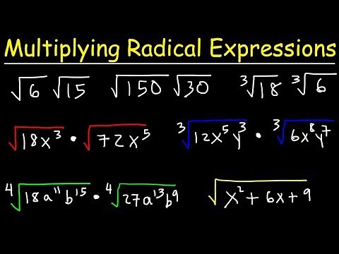 Multiplying Radical Expressions With Variables and Exponents