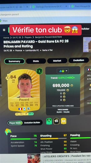 Vérifie ton club dans Ultimate Team