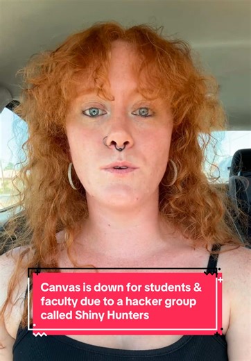 UPDATE IS ON MY PAGE: Went to log into my classes today only to find out that Canvas is completely shut down thanks to a group called shiny hunters and apparently this is not even the first time they’ve done this. #shinyhunters #hacked #LearnOnTikTok #data #fyp