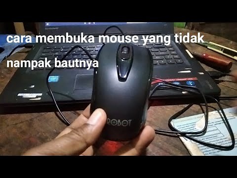 How to open a mouse without the screw visible