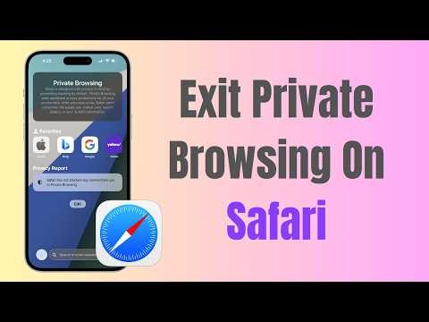 How To Exit Private Browsing On Safari