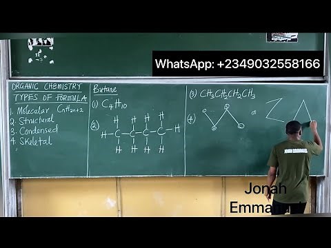 Types of Formula of Organic Compounds | Organic Chemistry #organicchemistry