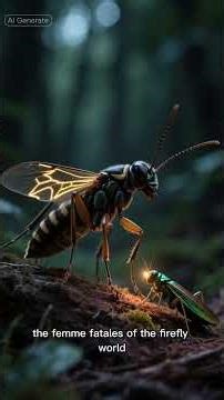 Firefly Glow Magic: Why These Tiny Insects Light Up the Night! ✨🪲 #insects #animalshorts