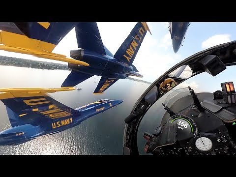 Amazing Cockpit View! US Navy Blue Angels Team Highlights