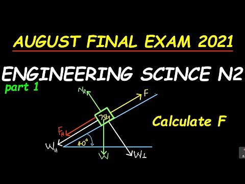 AUGUST 2021 FINAL EXAM: ENGINEERING SCIENCE N2 PART 1
