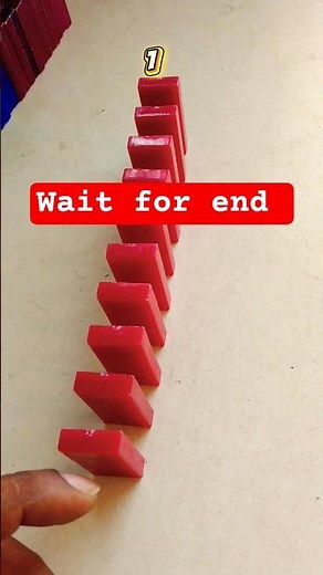 The Ultimate 100 Dominoes Chain Reaction! #shorts