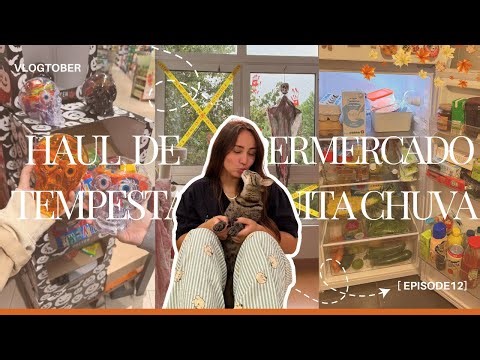 vlogtober #12 compras de supermercado e dia de tempestade! | isabel mota
