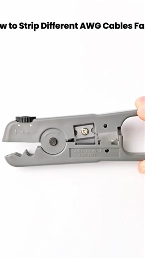 How to the Strip Different AWG Cable Fast Cat6a S/ FTP Cable