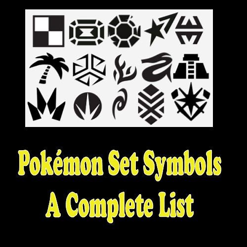 Pokémon Set Symbols Timeline with Images