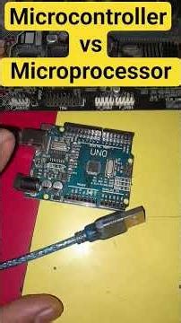 Microcontroller vs Microprocessor | ARDUINO UNO for IOT #computer #arduino #uno #microcontroller