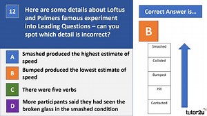 Memory: MCQ Revision Test 1 for AQA A Level Psychology