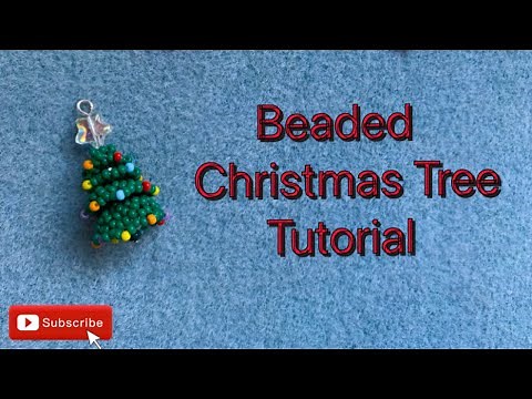 Beaded Christmas Tree Tutorial