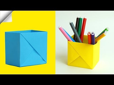 How To Make A Paper Box of 1 sheet of paper | DIY paper box | DIY easy paper crafts