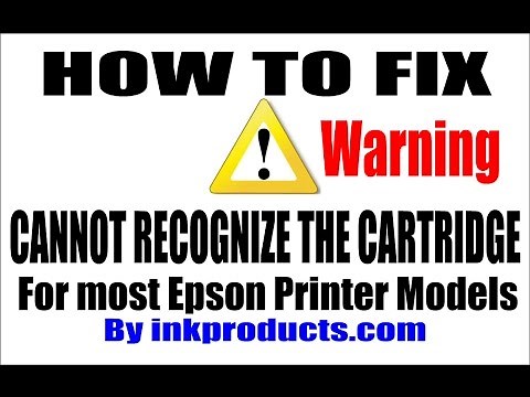 How To Repair (Cannot Recognize The Cartridge) for Epson Printers