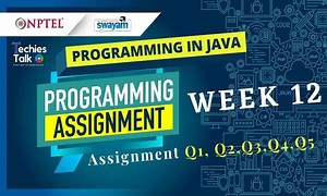 NPTEL Programming in Java Week 12 Assignment Solution - Techies Talk