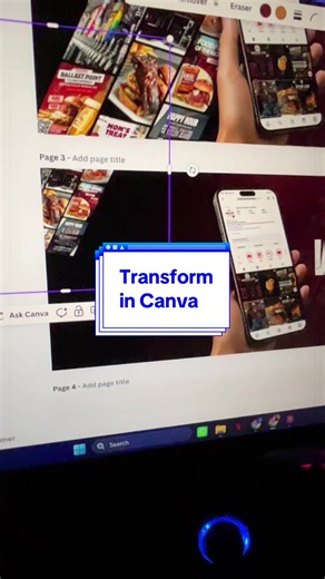 Transform in Canva #canva #canvatricks #canvatutorial #canvadesign
