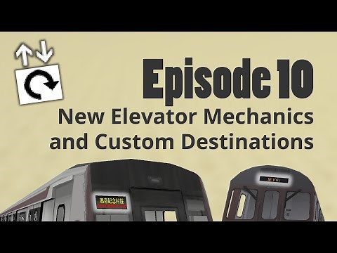 New Elevator Mechanics and Custom Destinations - Minecraft Transit Railway Tutorials Episode 10