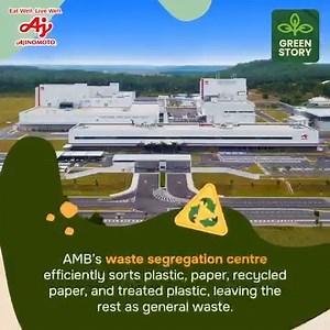 74 reactions · 5 comments | We all know that Sustainable Waste Management is crucial if we want the greener future we deserve.  Practising these simple steps will bring us closer to our goal. Check them out! AMB prioritises effective waste management by adopting the 4Rs (Reduce, Reuse, Recycle, Recover), setting a commendable example in the industry. #AjinomotoMalaysia #EnvironmentalSustainability #SustainableWasteManagement | Ajinomoto Malaysia | Facebook