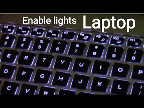 How to Switch On Keyboard Lights | Keyboard light settings on Laptops