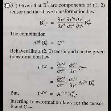 Tensor Analysis ||CSIR NET/GATE/SLET/JEST/IIT JAM /M.SC PHYSICS.