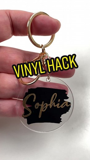 Vinyl Hack: Game-Changing Keychain DIY with Cricut