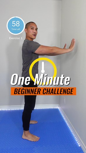Here’s our 1 minute beginner challenge of the day! Let’s do some wall planks! 20 seconds per plank. We’re starting with straight arm planks, then low planks, and ending with some long planks! Ouf this one burns but I know you got this! Do 1-3 rounds. I have a full length 12 minute wall plank beginner routine on my site and app! More info below! #beginnerworkout #homeworkout #wallworkoutchallenge