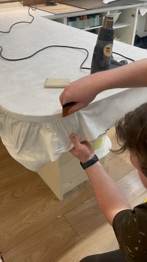 Wrap a WHOLE ENTIRE KITCHEN with Kitchen WrapCo. 🍽️ #kitchenwrap #kitchenwrapping #homedecor #kitchendesign #smallbusiness | Kitchen WrapCo.