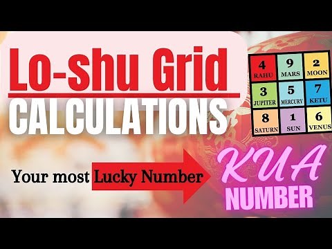 Decoding Lo-shu Grid Calculations & finding out your universally lucky number - KUA NUMBER