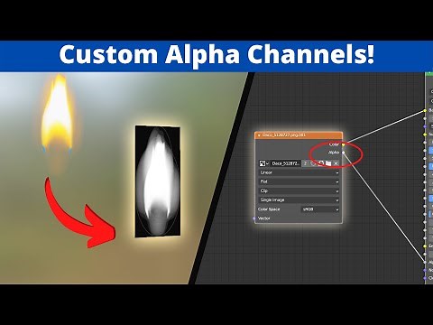 Paint your own ALPHA CHANNELS in Blender! | Tutorial