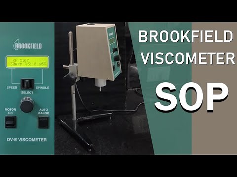 Brookfield viscometer SOP | How to use Brookfield viscometer | viscosity measurement by Brookfield