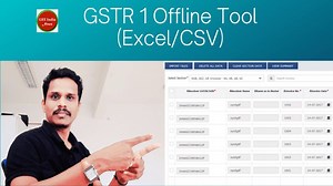 GSTR 1 Offline Tool Download with filing process and format