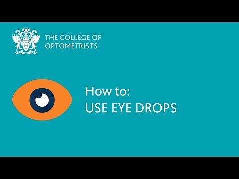 How to: Use eye drops