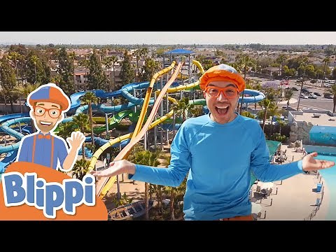 Learning With Blippi At The Water Park | 1 Hour of Blippi Kids TV Show | Educational Videos For Kids