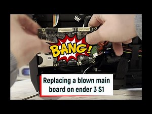 How to replace / install the main board on an Ender3 S1 3d printer I fix my ender 3 S1 FDM printer.