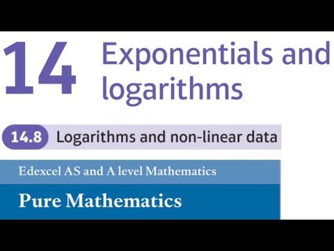 Edexcel Year 1/AS Pure Chapter 14.8 - Logarithms and non-linear data (Linearisation) (A-Level Maths)