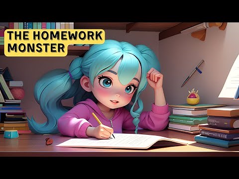 Improve Your English (The Homework Monster) | English Listening Skills - Speaking Skills Everyday