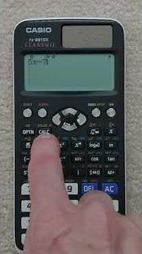 CASIO fx-991EX - Using SOLVE to solve an equation for x