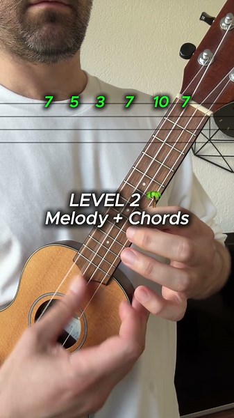 Learn Three Little Birds on Ukulele in 30 Seconds 🌴🔥 #ukulele