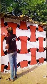 Wall Art Magic in Just Minutes 😍 #homedecor #walldesign #viral #shorts #art