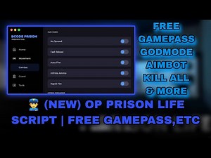 👮 (NEW) OP Prison Life Script | Free Gamepass, Godmode, Aimbot, Kill All & More! (Free & No Key)