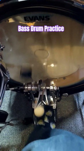 Drum Practice using the double kick pedals. #drum #drummer #short