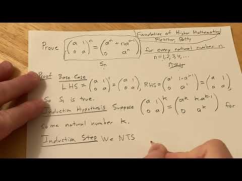 Mathematical Induction Proof with Matrices to a Power