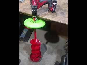 Homemade ice auger drill adapter - Part 1